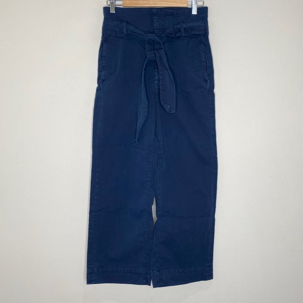 Mother The Paperbag Greaser Ankle Pants  More Than Words / Navy - Picture 3 of 15
